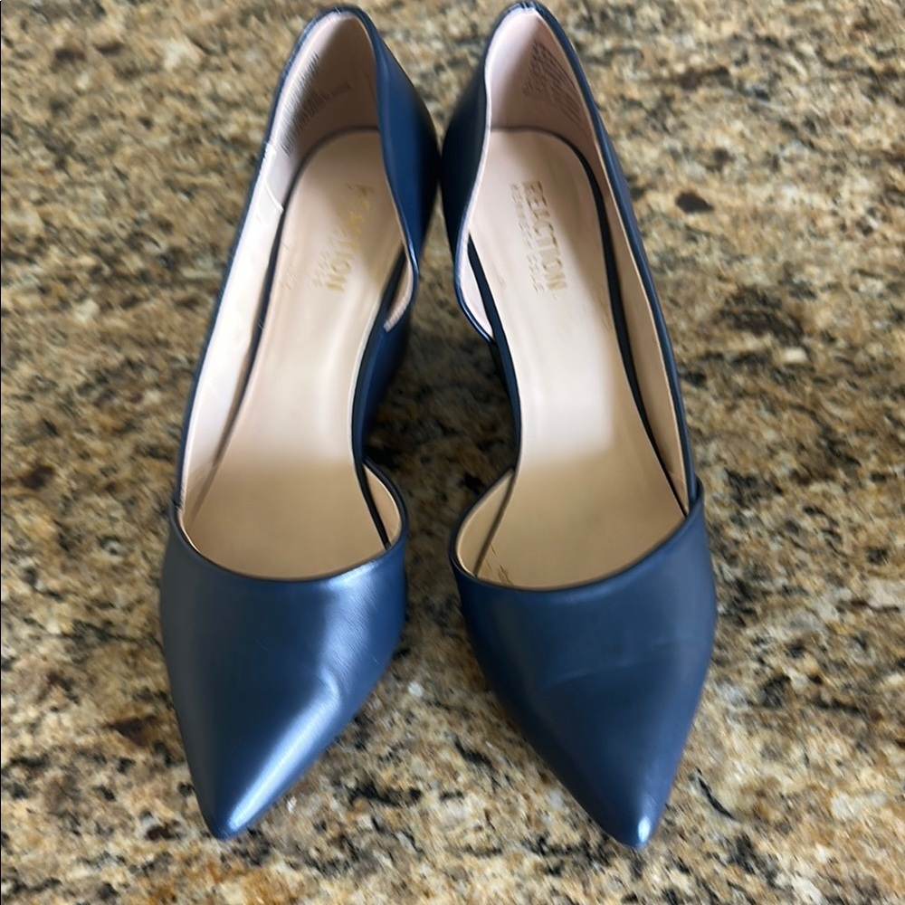 Reaction Kenneth Cole Blue Wedge Heels